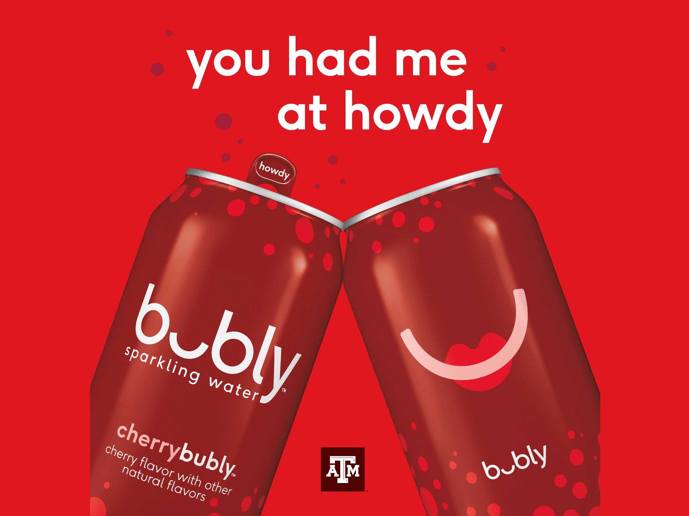 you had me at howdy, two bubly cans
