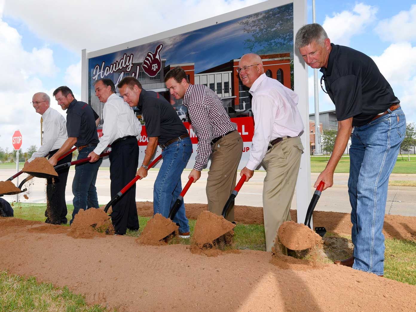 Groundbreaking event at the new Brookeshire Brothers in College Station